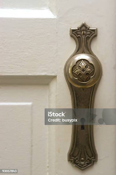 Antique Doorknob Stock Photo - Download Image Now - Doorknob, Antique, Architecture