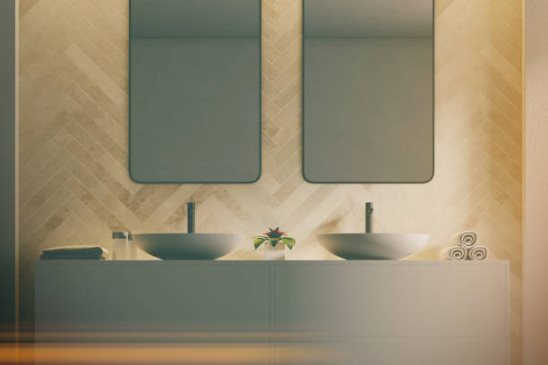 Modern bathroom in a luxury interior