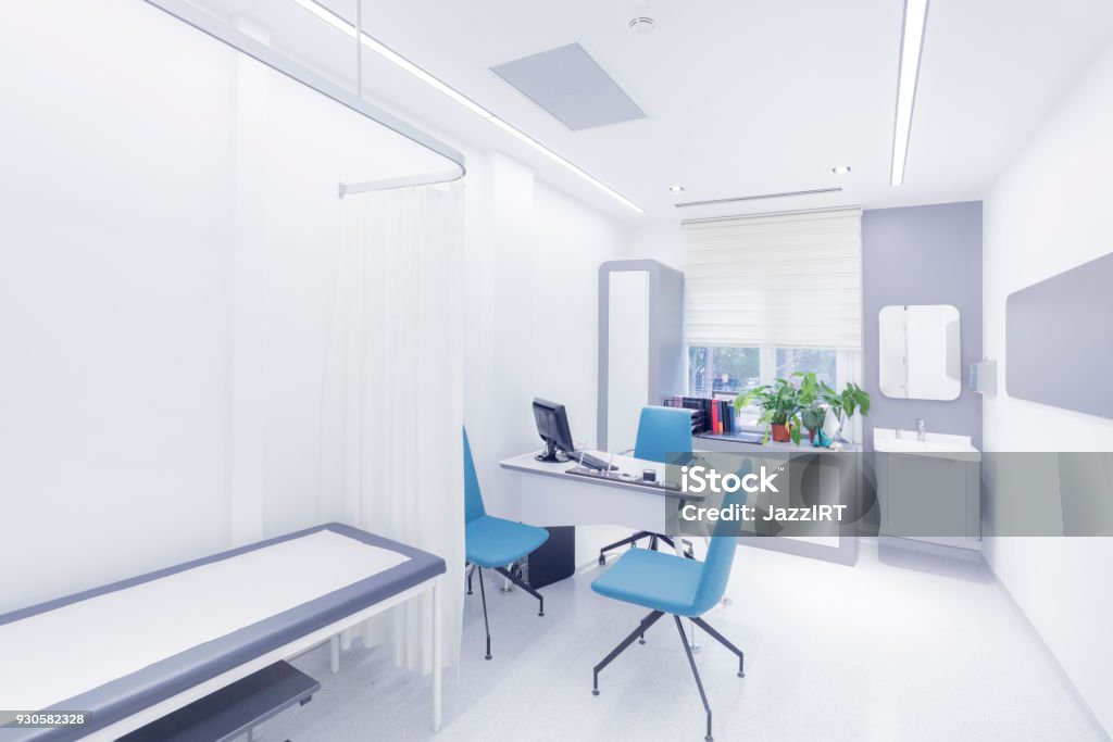 Empty doctor's examination room Doctor's Office Stock Photo