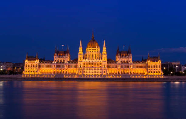 istock Budapest Parliament building at night. 930597234