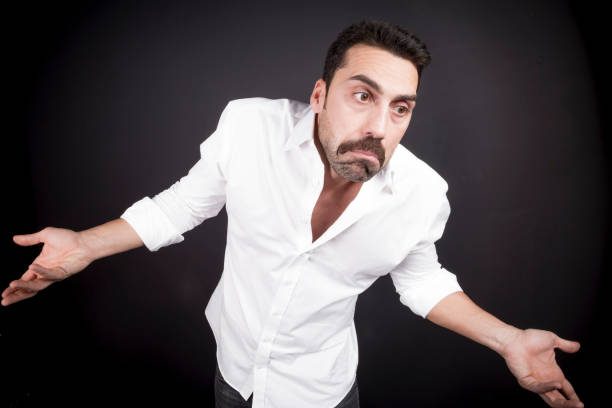 istock Young handsome man with beard and mustache studio portrait 930597630