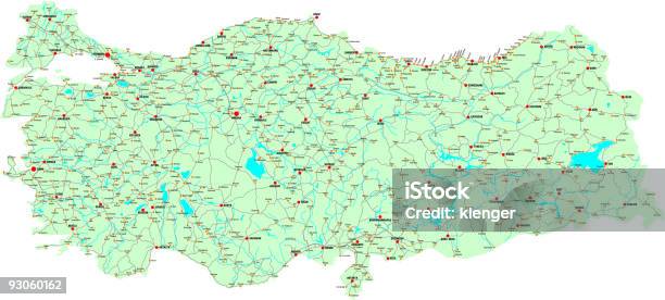 Ilustración de Mapa De Turquía y más Vectores Libres de Derechos de Turquía - Turquía, Mapa, Cultura turca