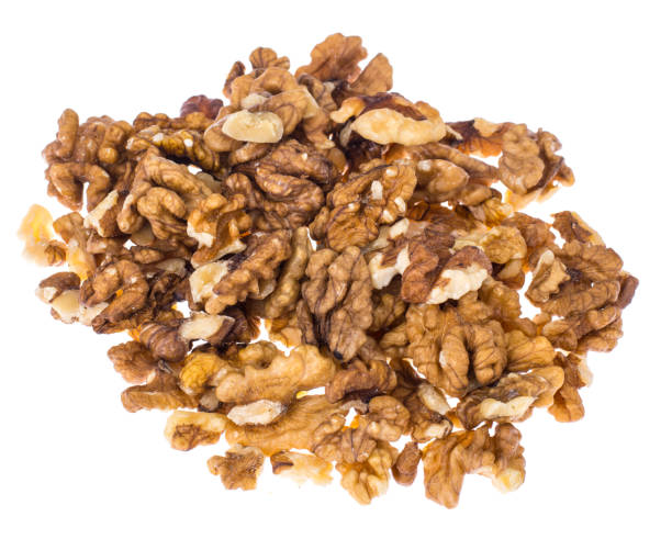 istock Pieces of ripe walnut 930604626