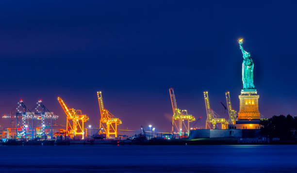 Lady Liberty watches over Port
