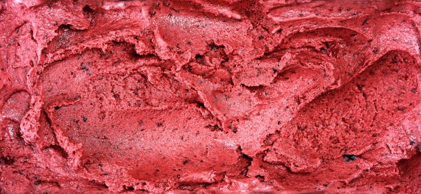 istock Top view of red sorbet surface made from berries 930615156