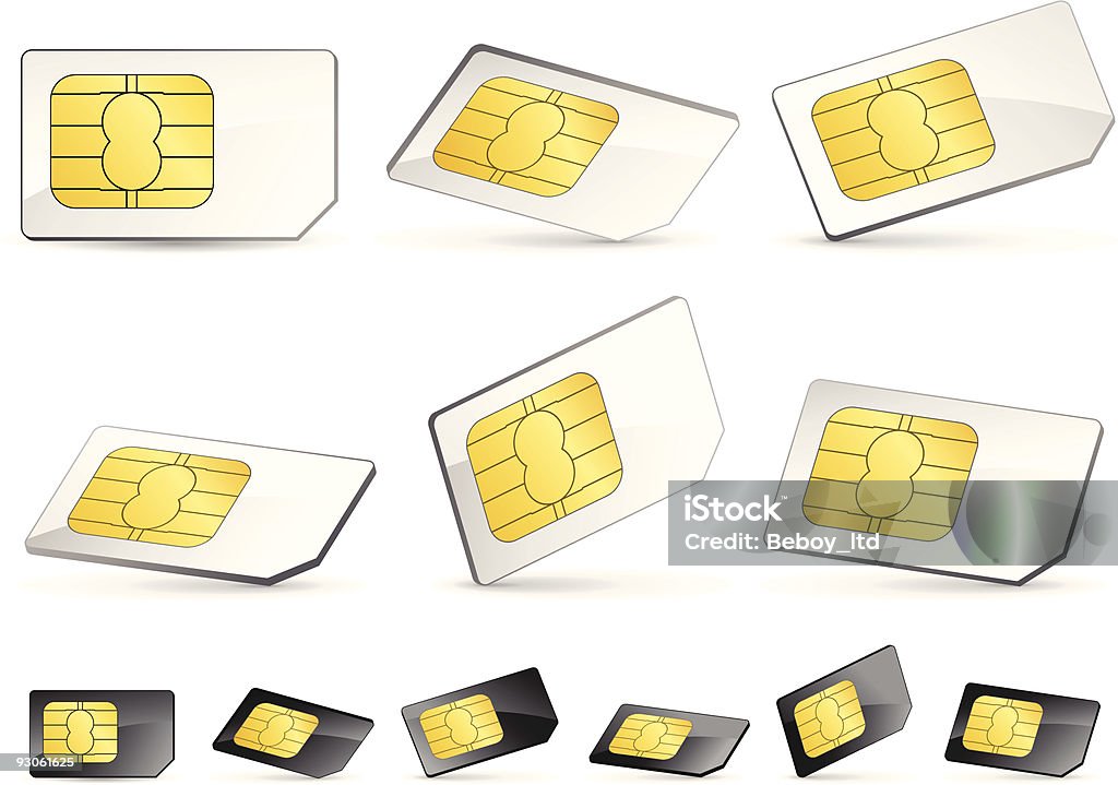 SIM カード - SIMカードのロイヤリティフリーベクトルアート