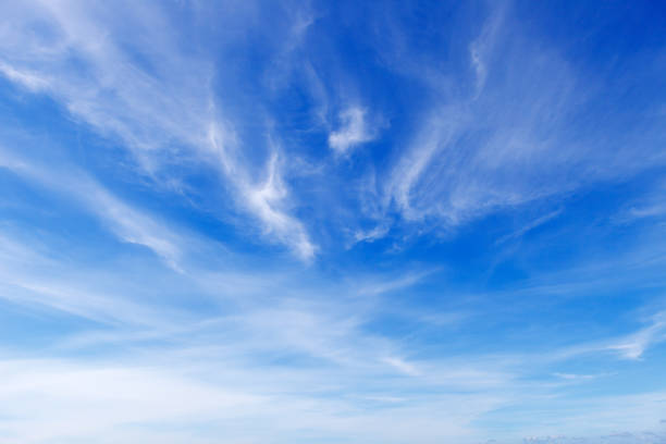 istock beautiful blue sky with white Cirrus clouds 930617790