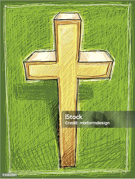 Ilustración de Crucifijo y más Vectores Libres de Derechos de Aire libre - Aire libre, Campo - Tierra cultivada, Catolicismo