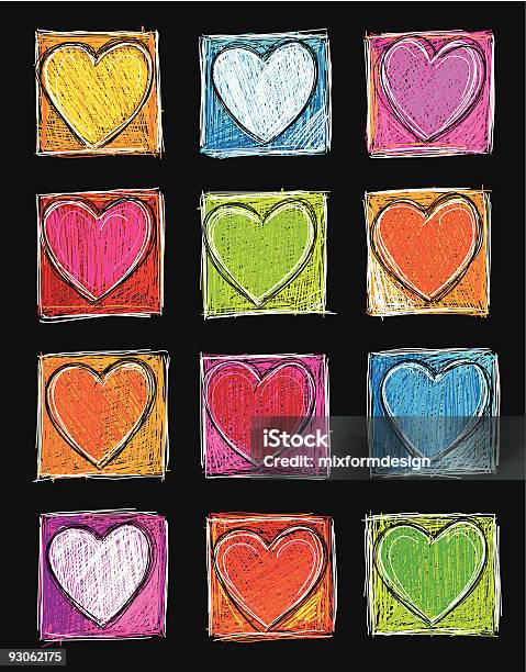 Herzilein Stock Illustration - Download Image Now - Heart Shape, Pop Art, Checkbox