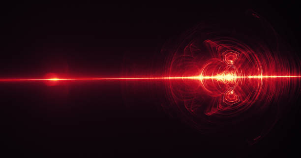 istock Red And Yellow Abstract Lines Curves Particles Background 930623290