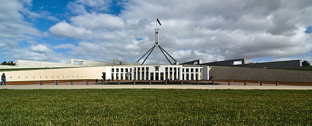 Casa do Parlamento, Canberra, Austrália - foto de acervo