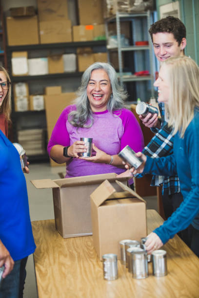 istock Diverse Team Volunteering Food Drive 930631324