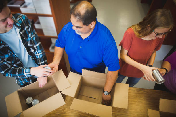 istock Diverse Team Volunteering Food Drive 930631420