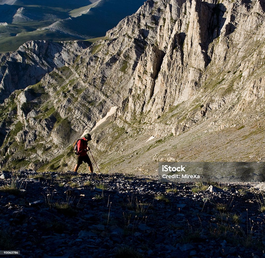 Hiker  Greek Mt. Olympus Stock Photo