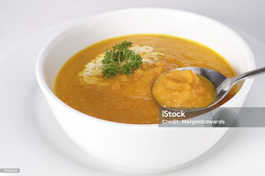 Carrot soup  Carrot Soup Stock Photo