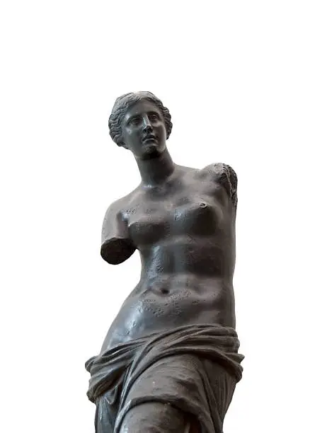 A 19th century  faithful  plaster copy of the ancient Greek Venus de Milo also known as Aphrodite of Milos.