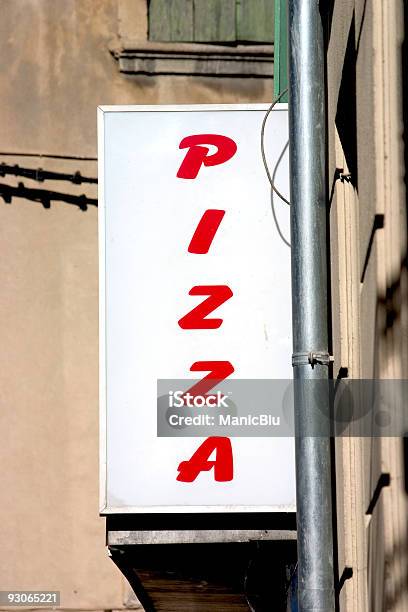 Pizza Sign Stock Photo - Download Image Now - Advertisement, Color Image, Colors