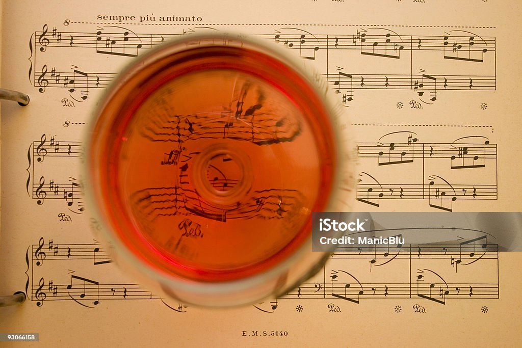 Wein und Musik - Lizenzfrei Musik Stock-Foto