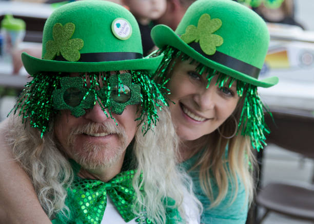 St. Patrick's Day Couple stock photo