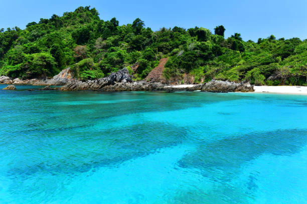 istock Cock Burn Island in Myanmar 930683376