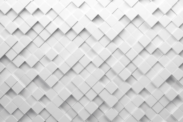 Abstract paper square 3d-render background. stock photo