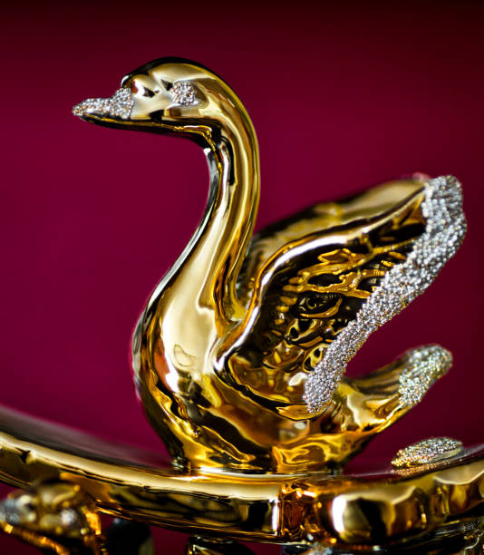 istock Gold statuette of swan 930692644