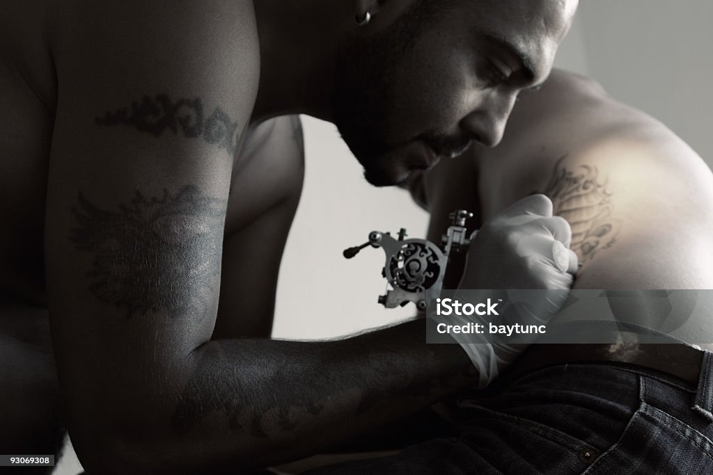 Tatuaggio arte - Foto stock royalty-free di Accudire