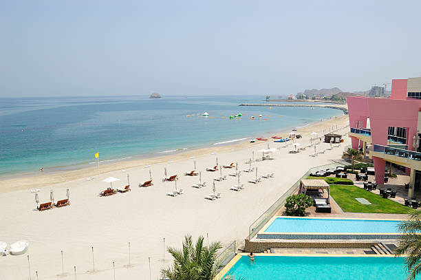 istock Beach of luxury hotel, Dubai, UAE 93069366