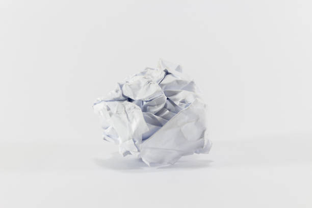 istock Close up crumpled paper ball 930694116