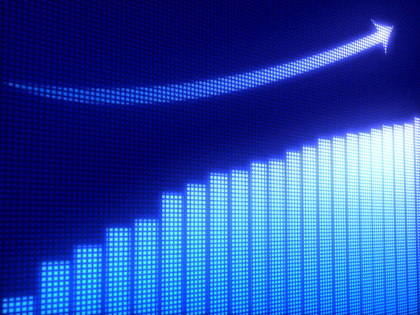 gráfico de negócios - diagram graph three dimensional shape chart imagens e fotografias de stock