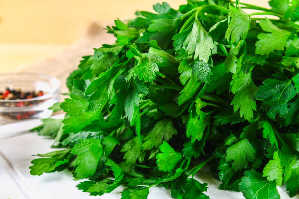 istock Organic Italian Flat Leaf Parsley Ready to Eat. 930716042