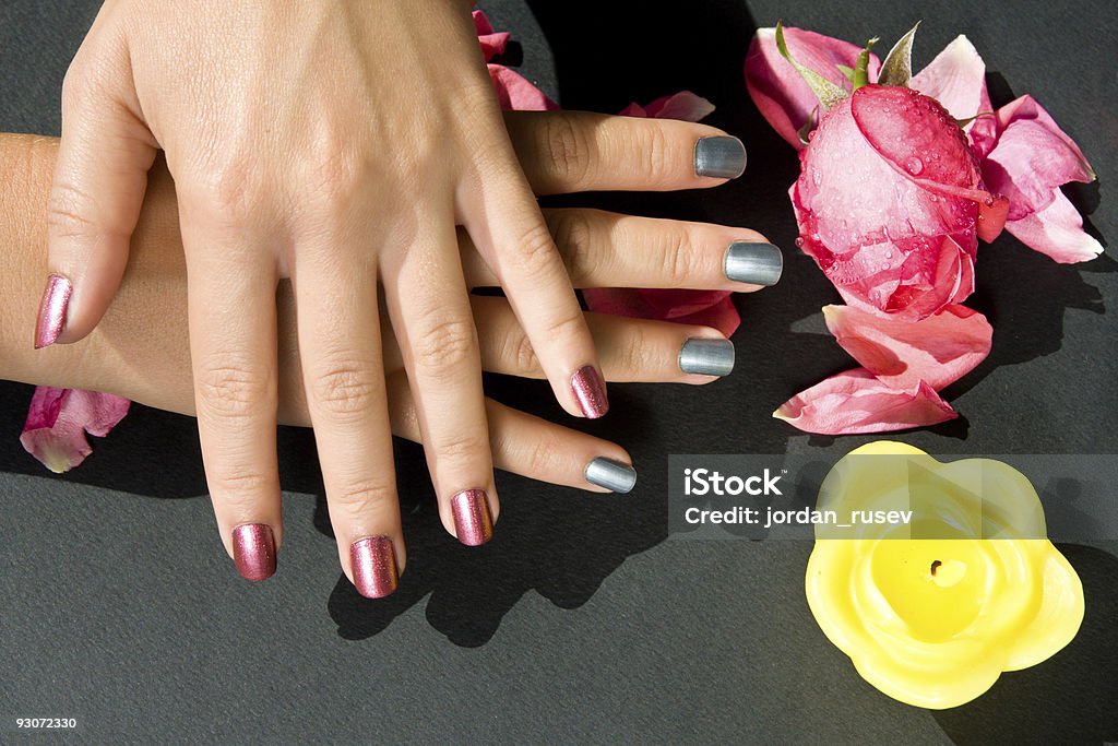 De Manicure - Foto de stock de Batom royalty-free