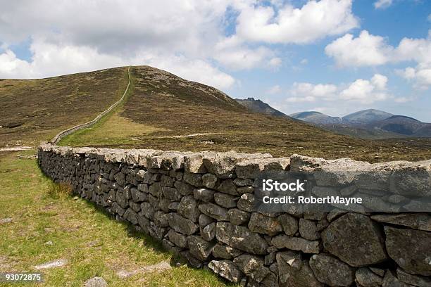 The Mounre Wall Stock Photo - Download Image Now - County Down, Mountain, Wall - Building Feature