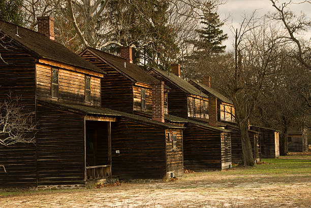 istock Batsto Village Houses at Dawn 93072948