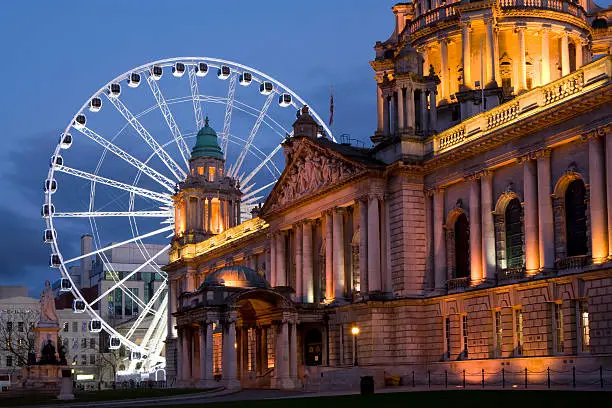 Ferris wheel at the City Hall Belfast