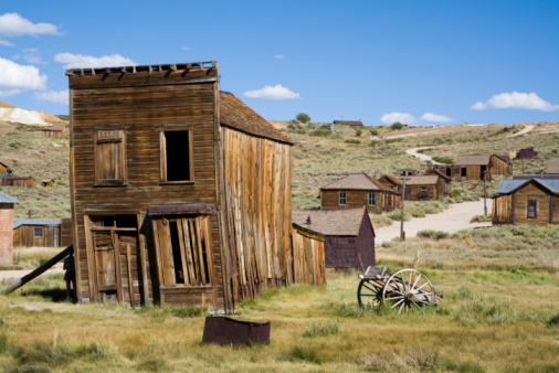 Bodie a historic ghost town in California east of the Sierra Nevada Mountains. Mono County.