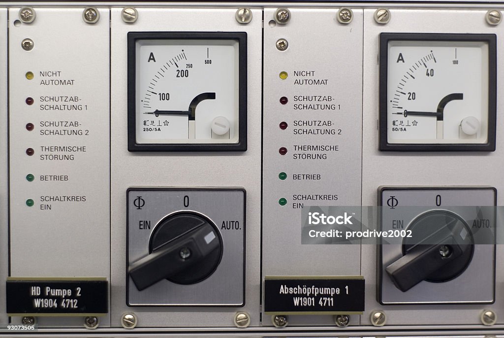 Stromstärkeanzeiger - Lizenzfrei Anzeigeinstrument Stock-Foto