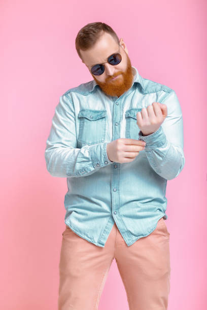 istock beard man in sunglasses and denim shirt 930740948