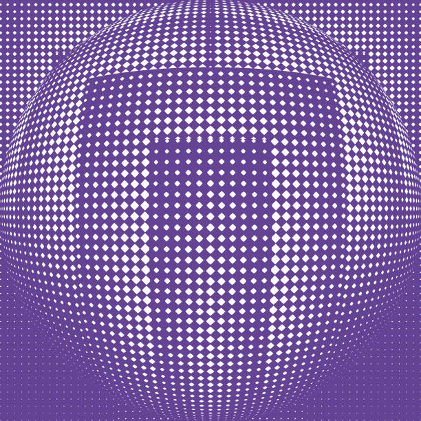 Futuristic halftone pattern that suggests cyberspace
