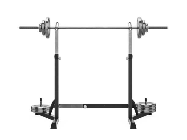 istock Multifunctional gym machine, front view isolated on white background. 3D Rendering, Illustration. 930744886