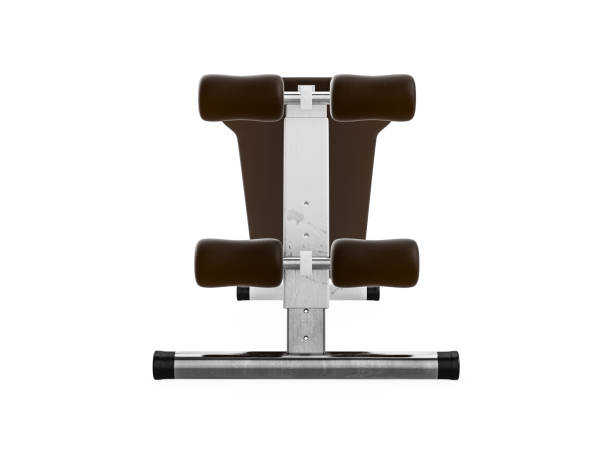 istock Multifunctional gym machine, back view isolated on white background. 3D Rendering, Illustration. 930745070