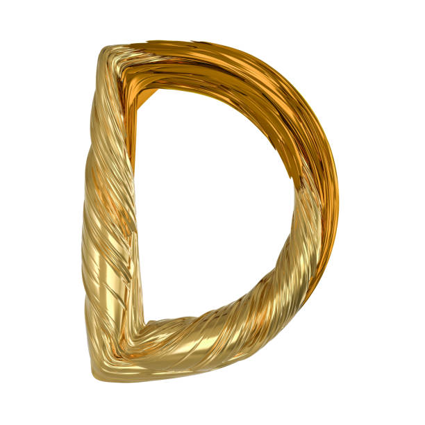 istock Image of gold color alphabet isolated on white. 3D 930747530