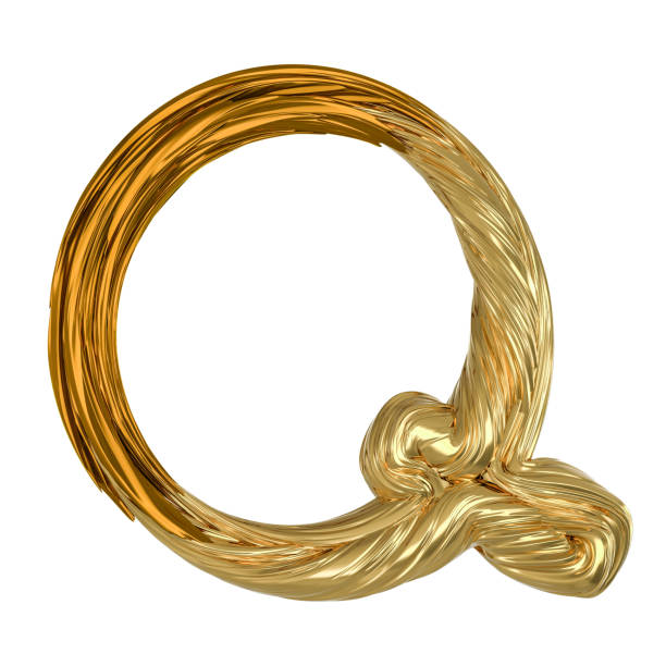 istock Image of gold color alphabet isolated on white. 3D 930747570