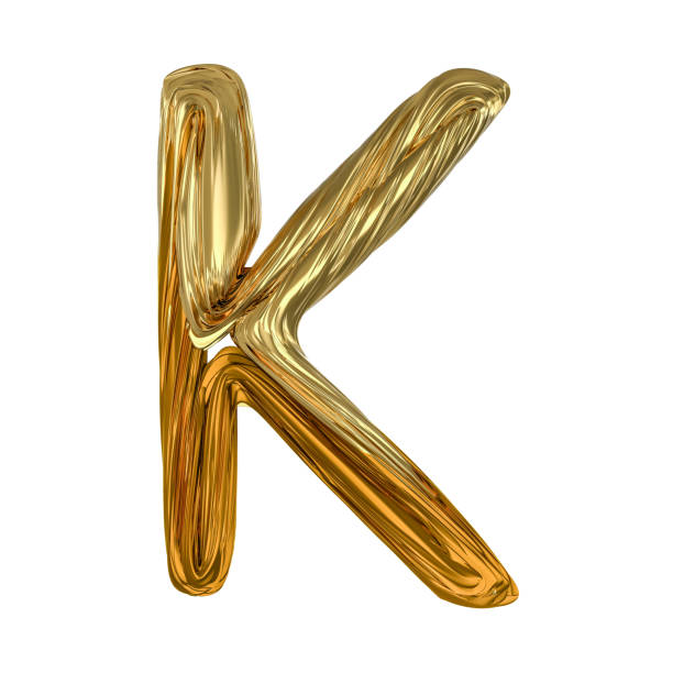 istock Image of gold color alphabet isolated on white. 3D 930747572