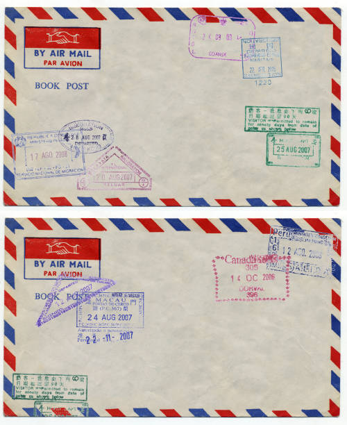 istock closeup of retro air envelope 93076066
