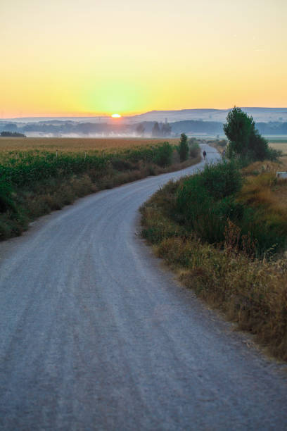 istock Amazing sunrise on camino 930768118