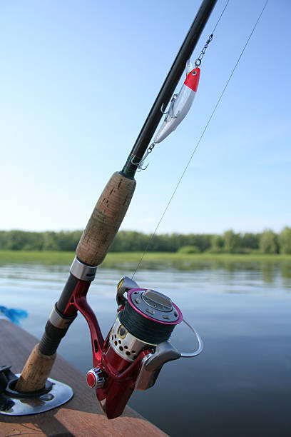 istock fishing reel and wobbler 93077861