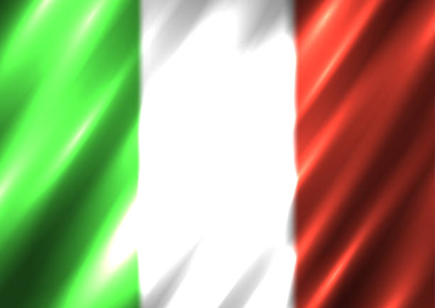 Italia national flag background Italia national flag background. Great 8 country Italy standard banner backdrop. Easy to edit wave light shadow italie stock illustrations