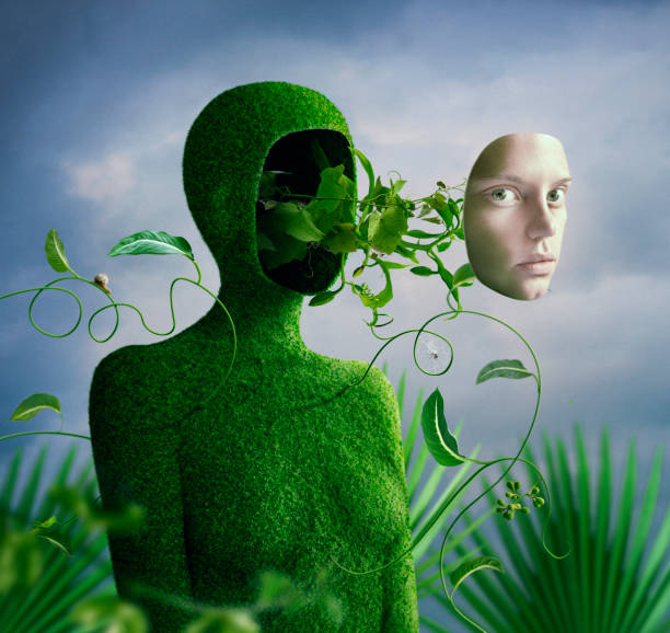 istock surreal portrait in greens 930780588