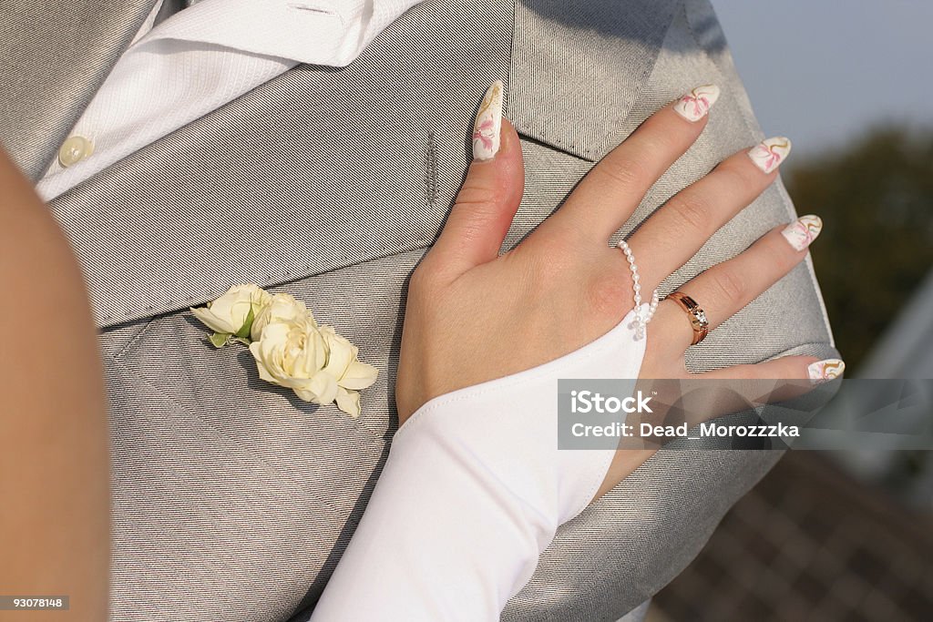 Braut-hand - Lizenzfrei Anzug Stock-Foto